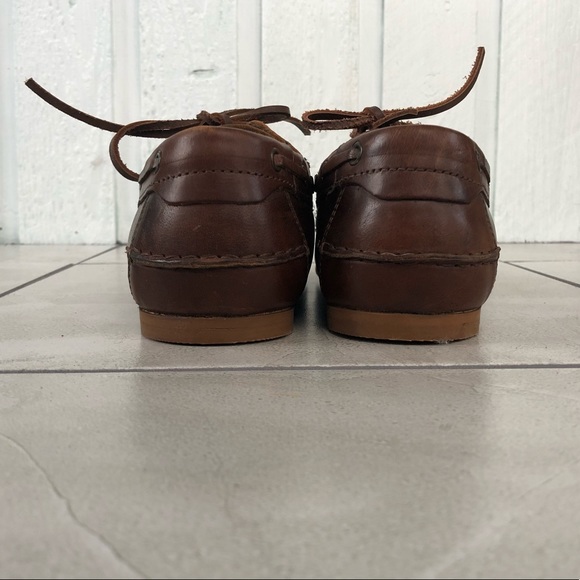 Brown faux leather loafers - Picture 4 of 6